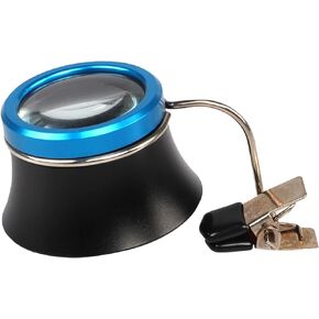 Clip On Eyeglass Magnifier, 20X Watchmaker Loupe Jewelers Loupe Magnifying Glass Watchmaker Jewelry Watch Repairing Tool, Clip-On Eyeglass Magnifying Glasses for Jewelry Work Watch Repair Arts Crafts