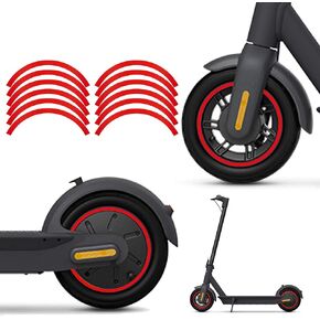 TOMALL Scooter Reflective Sticker Waterproof Reflective Wheel Stickers Compatible with Ninebot Max G30 Electric Scooter