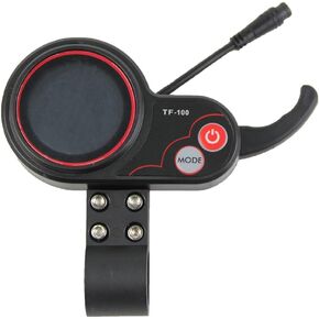 Electric Scooter Thumb Throttle Speedometer with LCD Display, 2 in 1 TF - 100 LCD Display Meter Finger Throttle, Waterproof Plug for KUGOO M4 Pro Parts Electric Scooter 36-48 V
