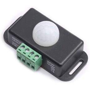DEVMO Automatic DC 12V-24V 8A Infrared PIR Motion Sensor Switch for LED Light Stylish