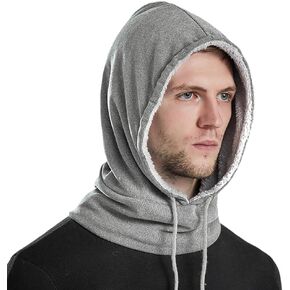 MINAKOLIFE Mens Balaclava Winter Hat Facial Neck Warmer Mask, Sporty Street Fishion Skiing