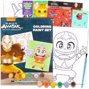 Avatar The Last Airbender Paint Posters Set for Kids - Bundle with ATLA Painting Activity Book, ATLA Stickers, & More | ATLA Coloring and Activities for Toddlers, Kids