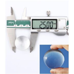 1 inch Solid Clear Acrylic Balls +/-0.005", Diameter 25mm Transparent PMMA Spheres (10)