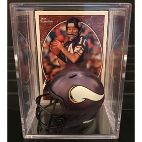 Minnesota Vikings NFL Draft Helmet Shadowbox w/Fran Tarkenton card