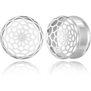 1 Pair New Classic gauges Ear Plugs Tunnels Hypoallergenic 316 Stainless Steel Ear Gauges 8mm-25mm (0G-1") Body Piercing Jewelry