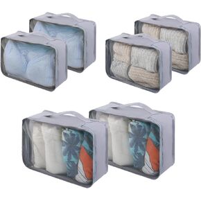 Packing Cubes for Travel 6 Pcs Reusable Underwear Clothing Organizer Bags Mesh Luggage Storage Bags Travel Essentials