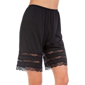 MOSCOAL Pettipants for Women Half Slip Shorts Bloomers Split Skirt Lace Culottes Slip