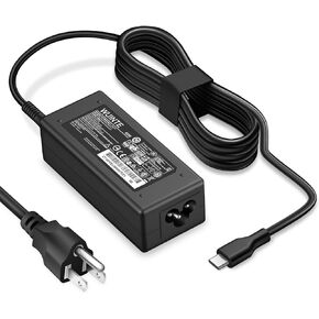 45W for Lenovo Laptop Charger - Chromebook Charger, USB C Fast Power Adapter