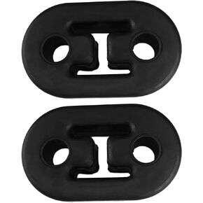 Exhaust Hangers Insulators Reduces Vibration 3/8" ID 2 Holes Compatible Auto Parts, Pack of 4