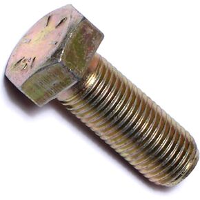 Hard-to-Find Fastener 014973252564 Grade 8 Fine Hex Cap Screws, 3/8-24 x 1, Piece-50 , yellow