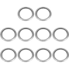 X AUTOHAUX 10pcs M14 Oil Drain Plug Gasket for Mitsubishi Lancer Outlander Eclipse MD050317