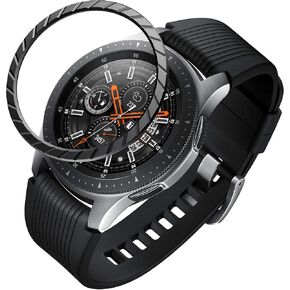 حلقة إطار ساعة Galaxy Watch المتوافقة من BaiHui مقاس 46 مم / حلقة إطار Galaxy Gear S3 Frontier وحلقة كلاسيكية، غطاء حماية حلقة إطار معدني من الألومنيوم لإكسسوار ساعة Galaxy (ألومنيوم-04) in Kuwait