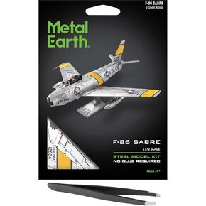 مجموعة نماذج معدنية ثلاثية الأبعاد من Fascinations Metal Earth F-86 Sabre Aircraft مع ملاقط in Saudi Arabia