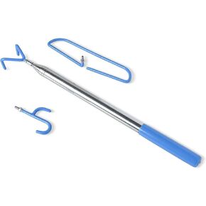 Versatile Disc Golf Retriever | 16' Telescopic Design | Multiple Attachments | Easy Disk Recovery