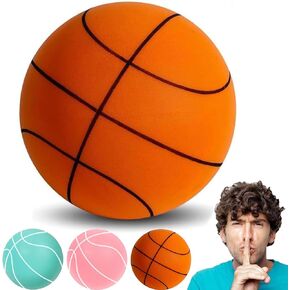 Womefic Silent Basketball No Noise, Uncoated High-Density Foam Quiet Basketball, Quiet Bounce Basketball Soundless Basketball Silent Basketball Dribbling Indoor