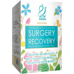 ACTIF Surgery Recovery Supplement with 20+ Advanced Factors and Omega-3 – Non GMO, Made in USA, 90 Count Double Chlorella Factor + Zinc
