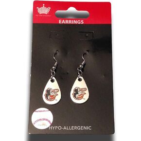 aminco MLB womens MLB Tear Drop Dangler Earrings