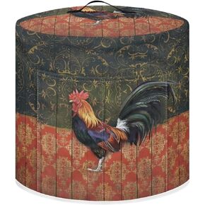 Almond Blossom Van Gogh Pressure Cooker Cover Round with Top Handle and Front Pocket Air Fryer Cover Dust-proof Protective Cover for Kitchen Appliance Organizer