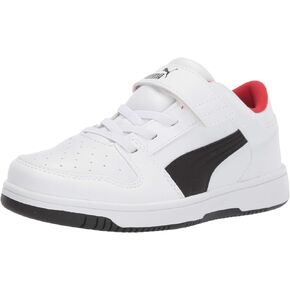 PUMA Unisex-Child Rebound Layup Hook and Loop Sneaker