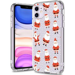 حافظة bicol لهاتف iPhone 11 مع واقي شاشة وواقي عدسة الكاميرا - تصميمات زهور زهرية عصرية للنساء والفتيات - غطاء هاتف شفاف من الأكريليك المقاوم للصدمات مقاس 6.1 بوصات - زهور متفتحة in Kuwait