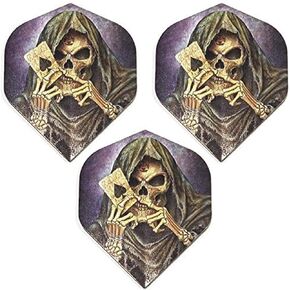 Art Attack 9 Pack Designa Alchemy Grim Reaper Ace Card 100 Micron Extra Strong Standard Dart Flights