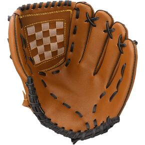 Clzemo Left Hand Infield Baseball Glove, 9.5" 10.5" 11.5" 12.5" Thickened Tear Resistant Baseball Glove Right Hand Throw, Durable Softball Gloves for Kids Youth Adult Training Practice Equipment
