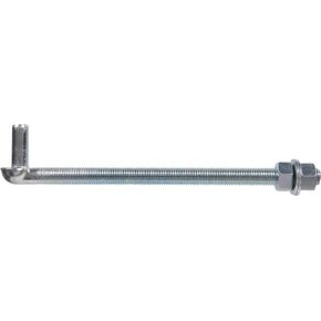 Hardware Essentials 851914 Gate Bolt Hook 3/4" x 12", White