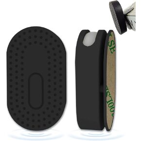 Rzttwl 2 Pack Holder Stick on Mount Case for Samsung Galaxy SmartTag2, Silicone Hidden GPS Tracker Galaxy Smart Tag 2 Case with 3M Adhesive Sticker (Black Black)