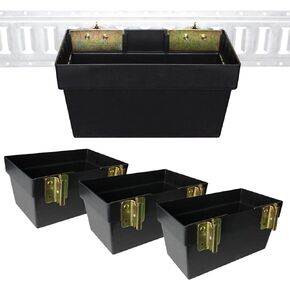 JCD E-Track Box, E Track Basket Storage Bin, E Track Organizer Basket for Trucks, E Track Accessories for Enclosed Trailer(2 Pack)