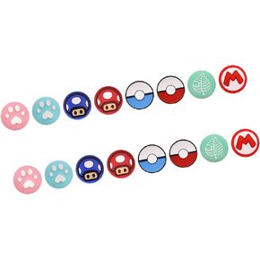 GreatStyler 16PCS Silicone Thumb Grips Caps Cute Joystick Covers Soft Compatible with Nintendo Switch/OLED/Switch Lite, Controller Thumbstick Covers in Kuwait