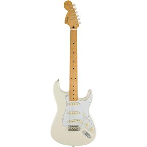جيتار كهربائي Fender Jimi Hendrix Stratocaster، مع ضمان لمدة عامين، أبيض أولمبي، لوحة أصابع من خشب القيقب