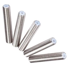 RLECS 5-Pack MK8 Makerbot Teflon Throat Tube for 3D Printers Extruder 1.75mm Length 30mm