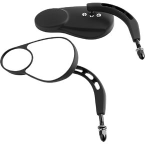 Rearview Mirrors/Split Vision Mirrors Fits for Harley Davidson Most Models Road King Street Glide Road Glide Softail Iron 883 Iron 1200 Deluxe Fatboy Sport Glide XG500 XG750 1982-2022 (BLACK)