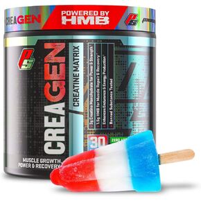 ProSupps CreaGEN Creatine Monohydrate Powder with HMB for Muscle Growth and Recovery - Creatine Matrix Workout Powder for Increased Energy, Strength and Power (30 Servings, Rocket Pop)