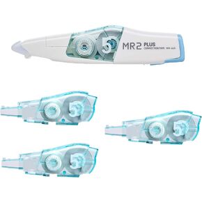 PLUS MR2 - Whiper Roller Correction Tape White Out Pen Best 5mm x 6m(WH-645-109) & 3 Refills