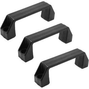 XMHF 3Pcs Plastic Grab Handle Door Handle 8mm Mounting Hole for Entry Door Assist Bar RV Black