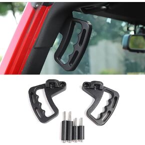 JeCar Grab Handles JK Grab Bars Front Aluminum Roll Bar for Jeep Wrangler JK JKU Sports Sahara Freedom Rubicon X Unlimited X 2/4 Door 2007-2018