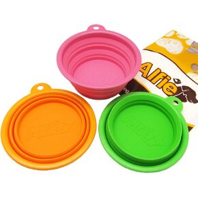 Alfie Pet - Set of 3 ROS Pet Expandable/Collapsible Travel Bowl - Size: 1.5 Cups in Kuwait