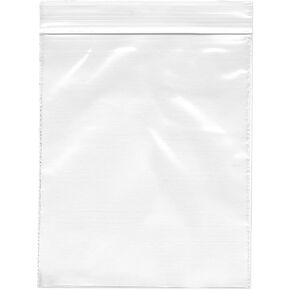 Plymor 3" x 4" (Pack of 100), 4 Mil Heavy Duty Zipper Reclosable Plastic Bags
