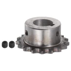 HARFINGTON DIN/ISO 06B Roller Chain Sprocket 17T Pitch 3/8" 20mm Bore A3 Carbon Steel Motor Drive Gear