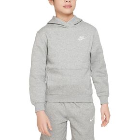 Nike Youth Club Fleece Pullover Hoody Gray