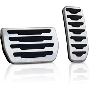MAIMOCCY No Drill Gas Accelerator Brake Foot Pedal Cover Compatible for Land Rover Range Rover Evoque, Land Rover Discovery Sport, Jaguar E-Pace Interior Parts Anti-Skip Pad (VPLHS0044)