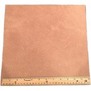 Leather Side Piece Veg Tan Split Heavy Weight 12 X 12 Inches 1 Square Foot