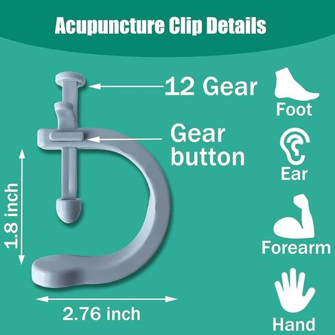 UNOOSO 2 Pacs Acupuncture Tools, with A Fixed Clip, Can Easily Fix It On The Ears, Feet, Acupuncture Points On The Hands, Help The Acupuncture Points Relax and Soothe The Pain in Saudi Arabia