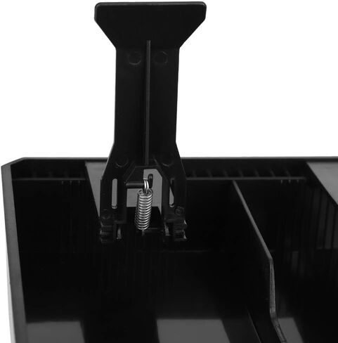 Cash Register Drawer Insert Tray with 4 Bill 3 Money Storage Box Cash Money Tray Replacement with Strong Spring Clip 12.6 x 9.6 x 1.4inch(Black) in Saudi Arabia