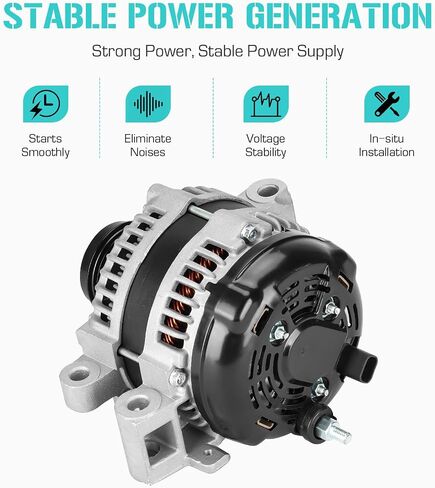 Alternator Fit for Chevrolet Camaro 3.6 3.6L 2012 2013 2014 2015, 104211-8130, 104211-8131, 210-0303, 22859538, 22888109, 400-52448, 400-52448R in Saudi Arabia