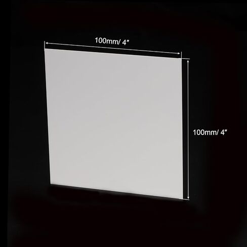 PATIKIL Alumina Ceramic Sheet Square Cooling Pad Insulating Sheet 3pcs High Hardness for MOS Transistor 100x100x0.5mm(4x4x0.02") in Saudi Arabia