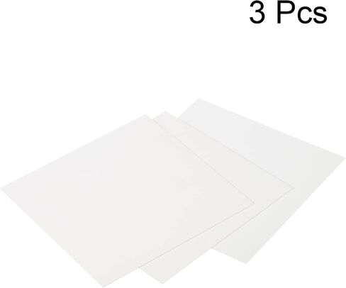PATIKIL Alumina Ceramic Sheet Square Cooling Pad Insulating Sheet 3pcs High Hardness for MOS Transistor 100x100x0.5mm(4x4x0.02") in Saudi Arabia