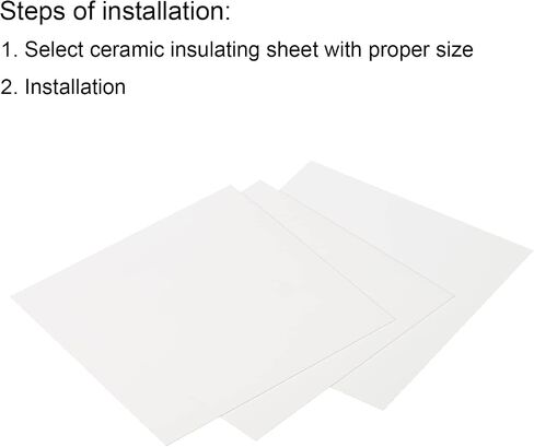 PATIKIL Alumina Ceramic Sheet Square Cooling Pad Insulating Sheet 3pcs High Hardness for MOS Transistor 100x100x0.5mm(4x4x0.02") in Saudi Arabia