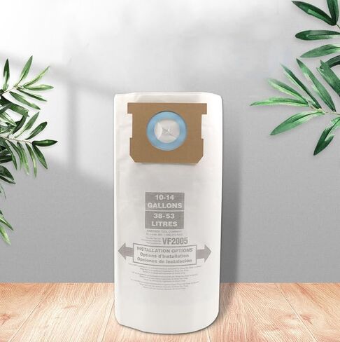 2 Pack Vacuum Filter Bag for Shop Vac Bags 10-14 Gallon, Vacuum Dust Collection Bag, Type F 90662 9066200 9066233, Type I 90672 9067200 9067233, VF2005, Disposable Collection Filter Bags in Saudi Arabia
